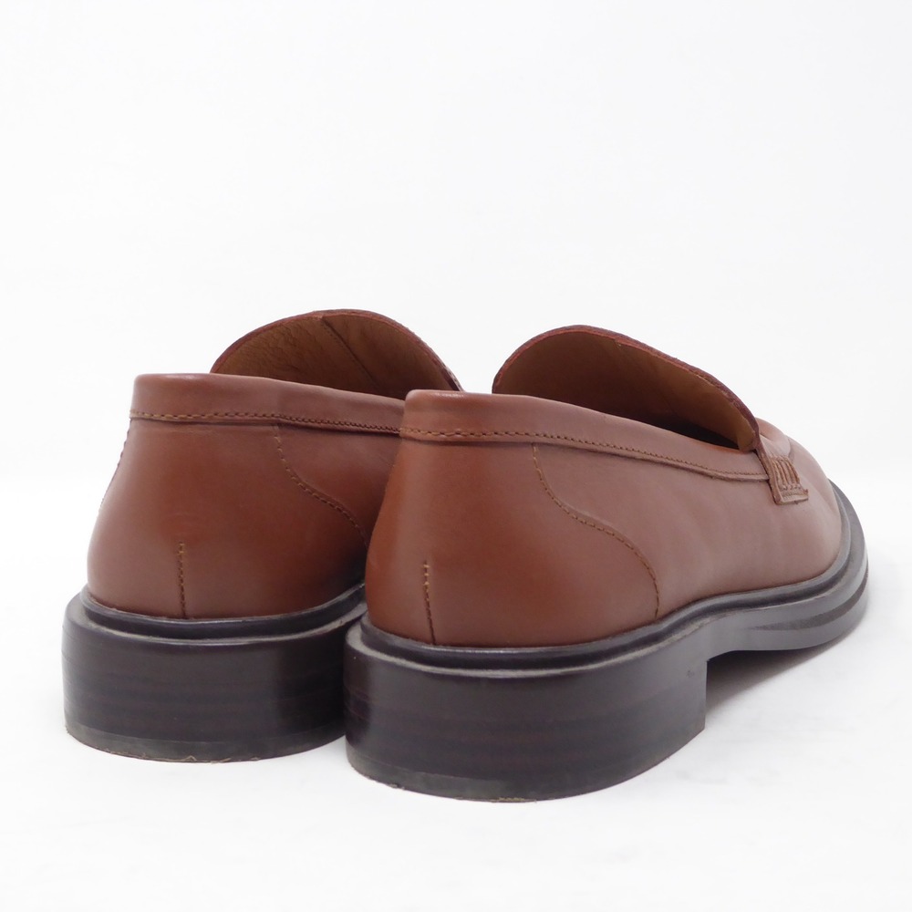 Madewell Womens The Vernon Penny Loafer Brown Leather NL839 Size 8 - Picture 5 of 10